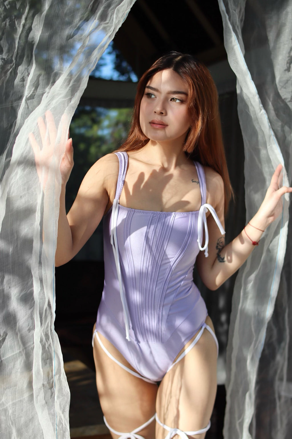Elina One-Piece in Lavender Haze